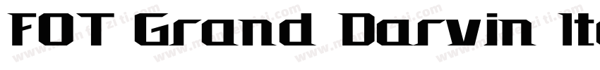 FOT Grand Darvin Italic字体转换
